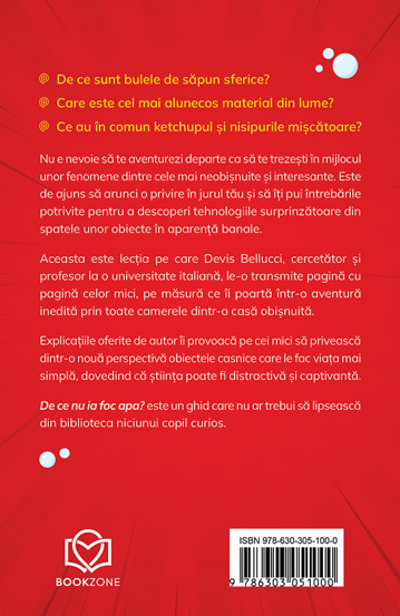 De ce nu ia foc apa?